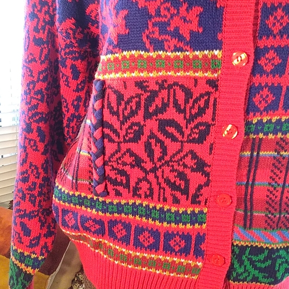 Vintage 1991 Susan Bristol Grandmacore Cardigan - Picture 3 of 5